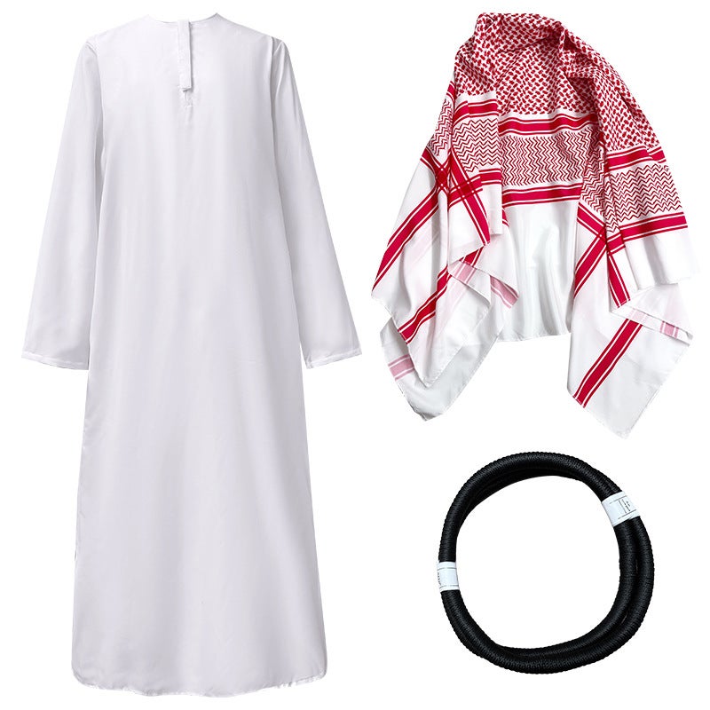 Middle East Arabian Style Costume Suit Robe For Men And Women Dubai Tuhao Uae Cosplay Costume - Image 1
